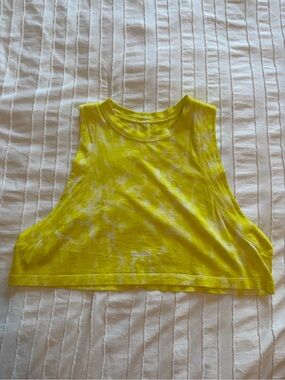 Lululemon All Yours Cropped Neon Tie Die Tanked Top